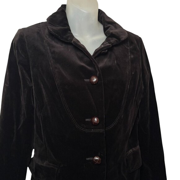 J. Crew 'Bella' Brown Velvet Blazer Women’s Fitted Button Style 85794 Size 8 NWT - Picture 4 of 9